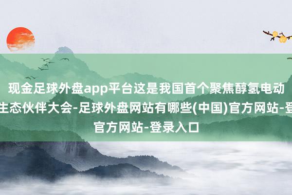 现金足球外盘app平台这是我国首个聚焦醇氢电动系统的生态伙伴大会-足球外盘网站有哪些(中国)官方网站-登录入口